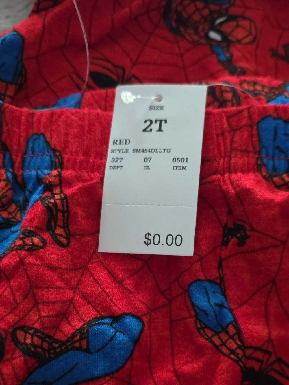 Spiderman Red & Blue Toddler Super Soft Pajamas